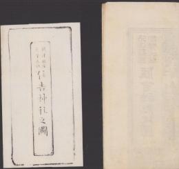 (一枚刷）攝津国坐官幣大社　住吉神社之図　-改正版-(大阪府）