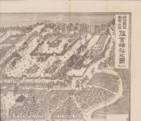 (一枚刷）攝津国坐官幣大社　住吉神社之図　-改正版-(大阪府）