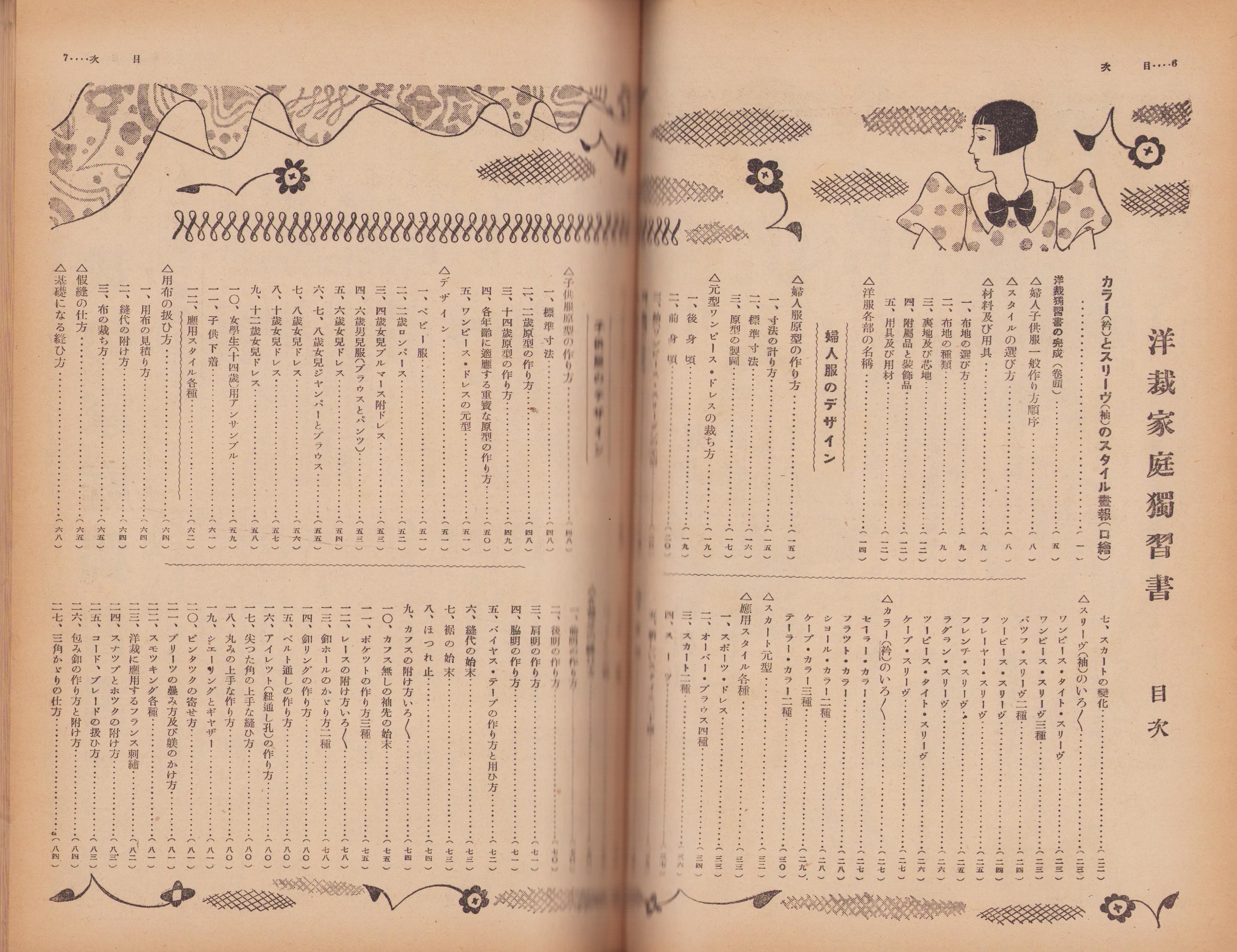 付録）洋裁の家庭独習書 -婦人倶楽部昭和11年5月号附録-(杉野芳子 