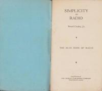 （原書）SIMPLICITY OF RADIO（やさしいラジオ）