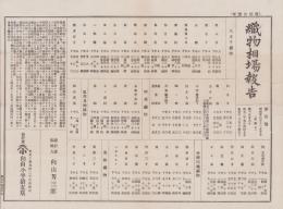 （商報）織物相場報告　第1号　-明治22年11月20日-(東京）