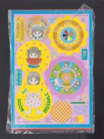（付録）高田エミのシロちゃんトランク/水沢めぐみの朝ちゃんごきげんスマイル3点セット/さくらももこのくいしんぼまるちゃんうちわ他　4点一括　-りぼん平成1年7月号付録-