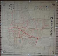 （地図）尾張国中島郡稲葉村　地籍字分全図　-明治17年1月調-（現愛知県稲沢市）