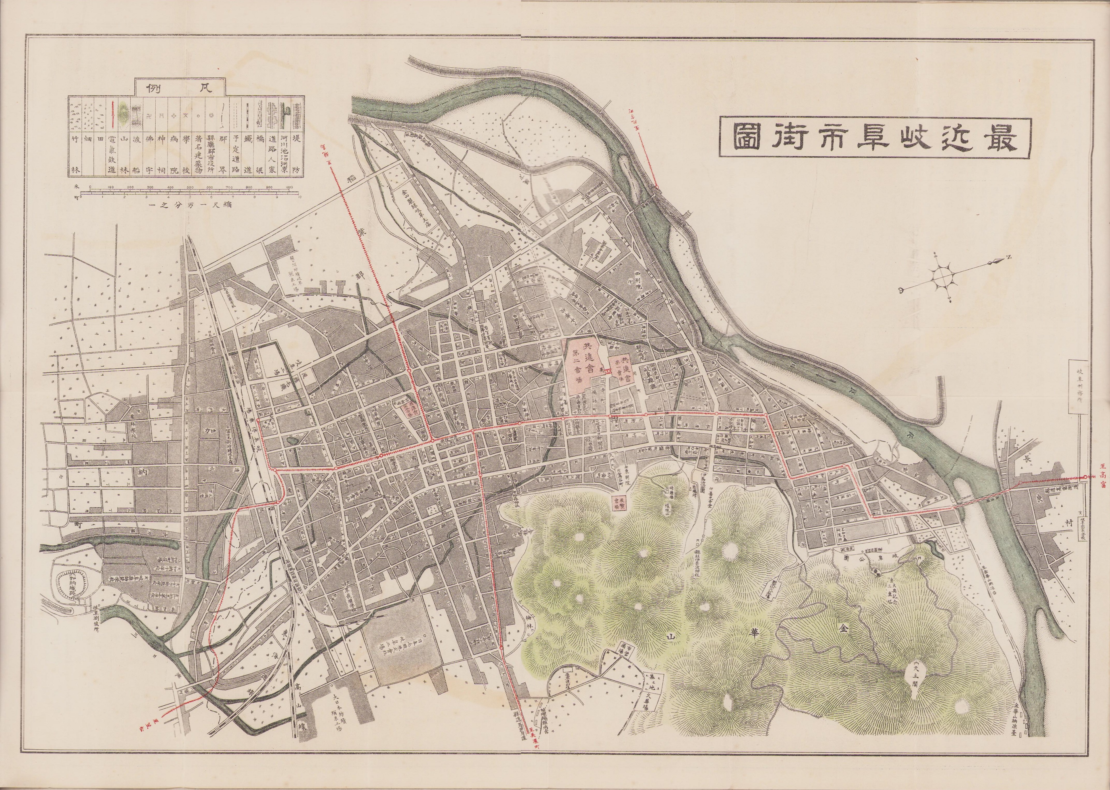 地図）岐阜市（最近岐阜市街図） / 伊東古本店 / 古本、中古本