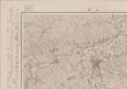 （地図）上野　-5万分1地形図-（三重県）