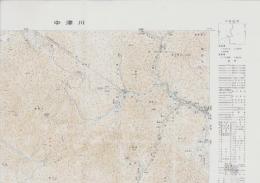 （地図）中津川　-5万分1地形図-（岐阜県）