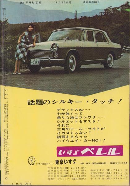 週刊アサヒ芸能 昭和37年8月12日号 表紙モデル・丘野美子(〈野球