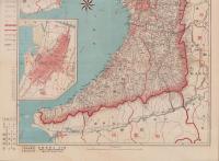 （地図）大阪府全図　-最新詳密　金刺分県図-