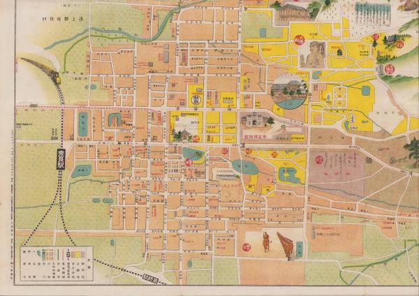 地図)奈良名勝案内図 (奈良市) / 伊東古本店 / 古本、中古本 地図)奈良名勝案内図 (奈良市) / 伊東古本店 / 古本、中古本