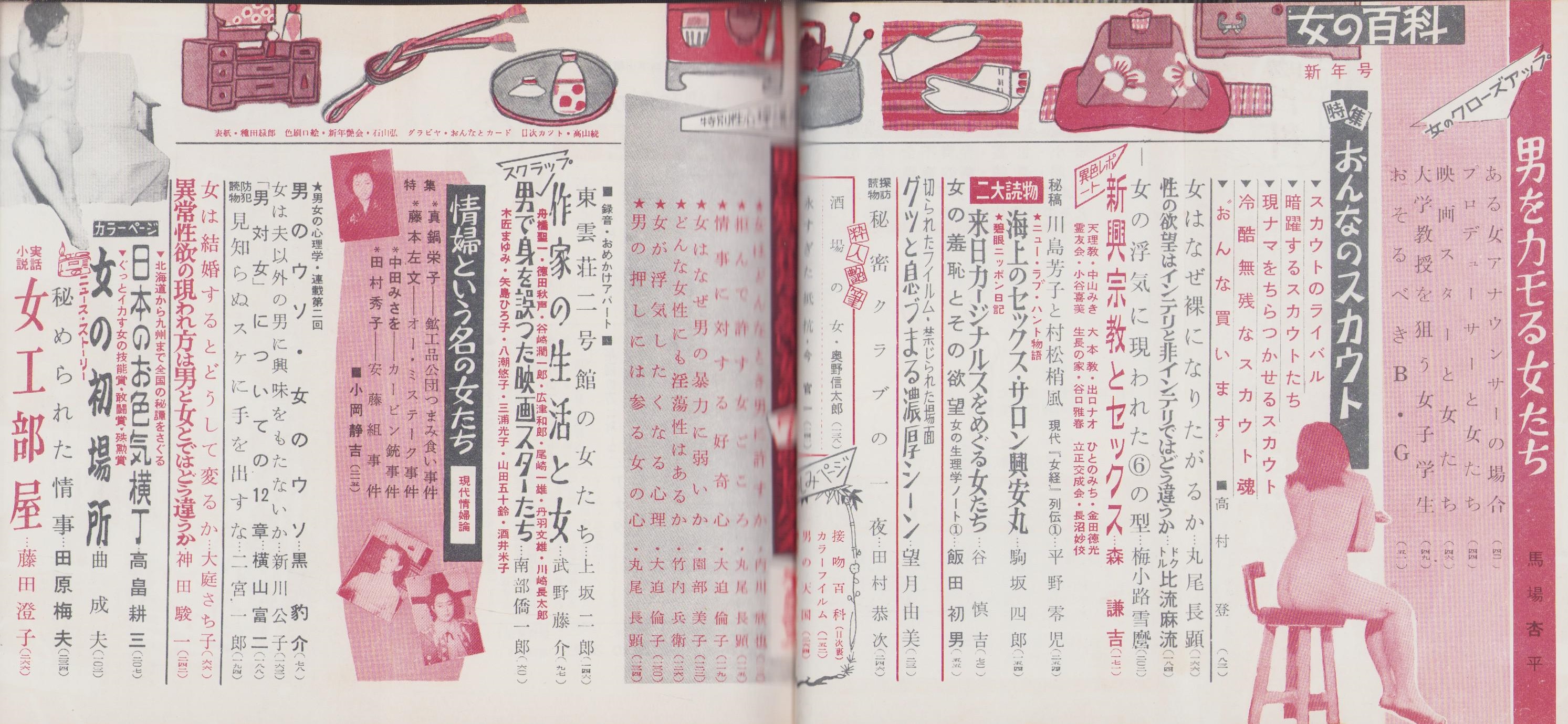 女の百科 昭和34年1月号 表紙撮影・種田緑郎(〈南部僑一郎「映画 女の百科 昭和34年1月号 表紙撮影・種田緑郎(〈南部僑一郎「映画
