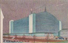 (絵葉書）国際見本市会館建築図　1枚