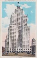 (外国絵葉書）New Missouri Pacific Railway Bulding(ニュー・ミズーリ・パシフィック鉄道ビル）1枚　（アメリカ・セントルイス）