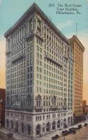 (外国絵葉書）The Real Estate Trust Building(不動産信託ビルディング）1枚(アメリカ・フィラデルフィア）
