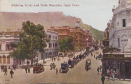 (外国絵葉書）Adderley Street and Table Mountain(アダリーストリートとテーブルマウンテン）1枚（南アフリカ・ケープタウン）