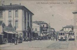 (外国絵葉書）Caffe Ristorante Internazionale Ponte Chiasso（ポンテキアッソ）1枚(イタリアとスイスの国境）