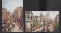 (外国絵葉書）London(チープサイド/王立裁判所）2枚(イギリス）