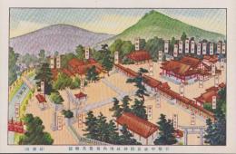 (絵葉書）官幣中社長田神社境内復旧鳥瞰図　1枚(兵庫県）