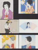 (絵葉書）愛とロマンに生きた夢二の世界　-竹久夢二木版画コレクションNo.2-　袋付12枚揃