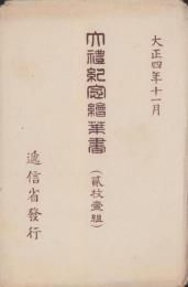 (絵葉書）大礼紀念絵葉書　-大正4年11月-　袋付全2枚揃