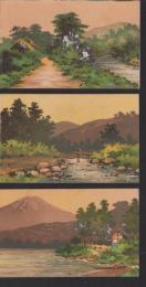 (絵葉書）風景　-大阪 榎本・発行-　3枚