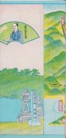 (鳥瞰図）萩乃史蹟名勝めぐり(山口県）