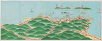 (鳥瞰図）特牛附近　角島・附野案内(山口県）