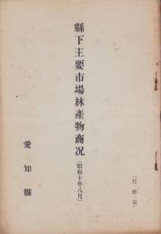 県下主要市場林産物商况　-昭和10年8月-（愛知県）