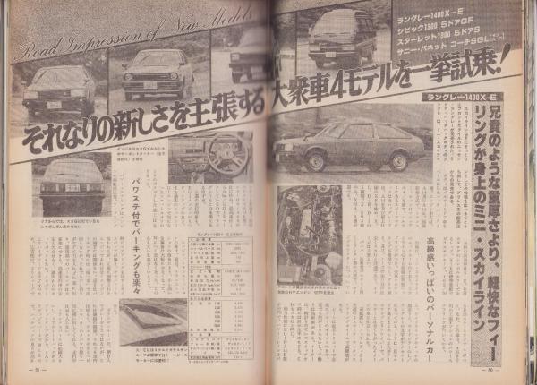 ホリデーオート 昭和55年9月号（表紙モデル）リナ・ティルマン