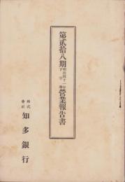 （営業報告書）知多銀行　第28期営業報告書　-明治41年下半期-（愛知県）