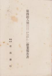 （営業報告書）碧海銀行　第48期営業報告書　-大正11年7月1日～12月31日-（愛知県）