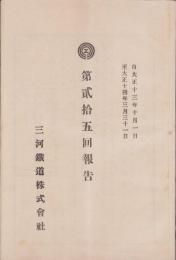 （営業報告書）三河鉄道株式会社　第25回報告　-大正13年10月1日～大正14年3月31日-（愛知県）