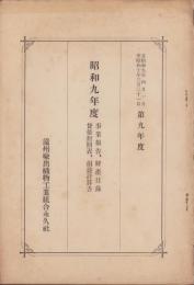（営業報告書）遠州輸出織物工業組合永久社　昭和9年度事業報告・財産目録・賃借対照表・損益計算書　-昭和9～10年-(静岡県）