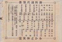 （チラシ）列車食堂みかど　メニュー　-No.20-