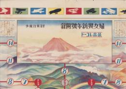 (双六）新案遊戯　飛行競争　-婦女界大正14年1月号附録-