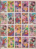 (未裁断メンコ）あしたのジョー/8マン/風のフジ丸/ビッグX/狼少年ケン/宇宙エース他　20枚シート