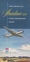 (外国旅行案内）ユナイテッド航空　メインライナー300　Mainliner300 -　Flight information Packet-(アメリカ）
