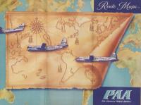 (外国旅行案内）PAAルート地図　-PAA　Root Map(アメリカ）