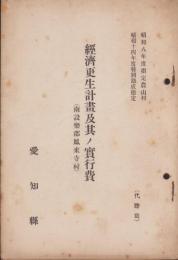 経済更生計画及其ノ実行費　-南設楽郡鳳来寺村-（愛知県）