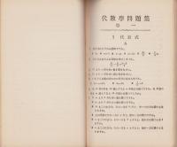 初等代数問題集　-初級用-（中学校用・高等女学校用・実業学校用・独修用）
