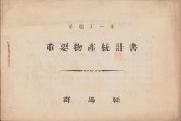 重要物産統計書　-昭和11年-(群馬県)