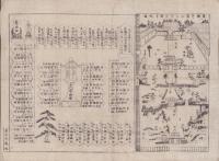 （一枚刷）東都芝萬松山泉岳禅寺略図（東京）