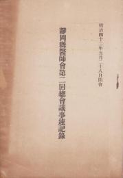 静岡県医師会第2回総会議事速記録　-明治42年-