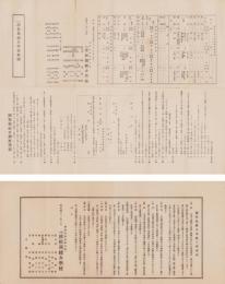 浜松裁縫女学校規則/浜松裁縫女学校入学案内　2枚一括(静岡県）