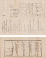 浜松裁縫女学校規則/浜松裁縫女学校入学案内　2枚一括(静岡県）