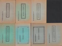 小笠郡城東医会　明治31～38年度報告書　7冊揃（静岡県）
