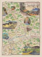 (地図）和紙絵巻　中津川・恵那峡之図