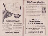 （旅行案内）SAN FRANCISCO Hotel Greeters GUIDE　-MAY1960-（サンフランシスコ・ホテルグリターズ・ガイド　-昭和35年3月-、アメリカ）