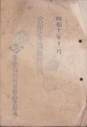宮田少年消防隊一覧　-昭和11年11月-（愛知県葉栗郡）