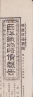 （新聞付録）西洋織物時価報告　4号　-横浜貿易新聞明治25年8月5日附録-（神奈川県）