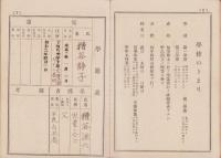 (愛知県宝飯郡下地尋常高等小学校）児童手牒　-昭和2年入学-